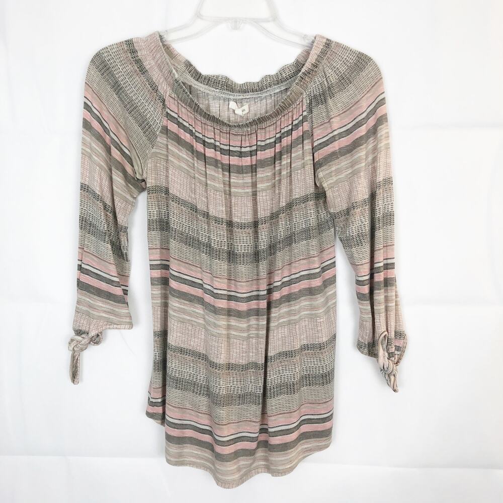 Maurices Off Shoulder Striped Top Size S